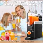 Slushie Machine No Ice Needed - 88oz Slushy Machine for Home, Frozen Drink Maker with 6 Presets Mode, Quick Freeze Margarita Machine, Perfect for Spiked Slush, Milkshake, Coffee and More