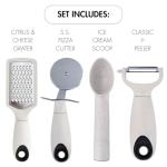 Beille 14pc Wheat Straw Kitchen Utensil Set Peeler Cutter Grater Spoons and Cups