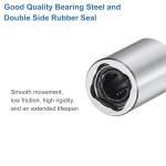 uxcell 2Pcs LM3UU Linear Bearing 3mm Bore 7mm OD 10mm Length Linear Ball Bearings Double Side Rubber Sealed Bearing Steel for CNC Machine 3D Printer Food Packaging Machine
