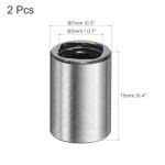 uxcell 2Pcs LM3UU Linear Bearing 3mm Bore 7mm OD 10mm Length Linear Ball Bearings Double Side Rubber Sealed Bearing Steel for CNC Machine 3D Printer Food Packaging Machine
