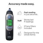 Braun ThermoScan 7 Digital Ear Thermometer for Adults, Babies & Infants, Age-Adjusted Fever Guidance, No. 1 Brand Recommended by Pediatricians
