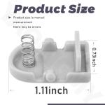 2 Pack 410122001 Lower Hose clip latch Kit Compatible with Hoo-ver 440001655 303832001 Wind-Tunnel, R-ewind, Whole House Series Upright Vacuum Cleaners