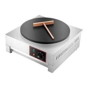 LIWBYYG 1700W 16 Inch Electric Crepe Maker, Commercial Pancake Machine 430 Stainless Steel Griddle Machine Crepe Maker Cooktop for Kitchen, Snack Stall(Adjustable 50-300℃)