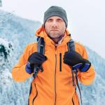 Tarpop 3 Pairs Mens Ski Gloves Winter Warm Women Gloves Adjustable Non Slip Snowboard Snow Waterproof Warm(M,Black, Navy Blue,Black Gray)