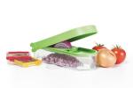 PrepWorks 3-Blade Dice & Slice Chopper – Multi-Function Vegetable and Fruit Cutter, Easy to Use, Stainless Steel Blades, BPA-Free