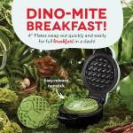 DASH Multimaker Mini System - Waffle Maker with Six 4” Removable Plates: Waffle Iron & Griddle, 4-in-1 Mini Waffle Maker for Kids and Families – Nonstick Surface, Just Add Batter (Aqua)