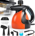 Sinbyuer Handheld Steam Cleaner for Home, Pressurized Multi-surface Natural Steam Cleaner with 11pcs Accessories & Dual-safety Lock, Multi-Purpose Cleaning Steamer for Upholstery, Window, Grout, Car