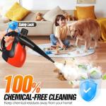 Sinbyuer Handheld Steam Cleaner for Home, Pressurized Multi-surface Natural Steam Cleaner with 11pcs Accessories & Dual-safety Lock, Multi-Purpose Cleaning Steamer for Upholstery, Window, Grout, Car