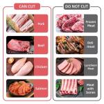 SupMaKin Fresh Meat Slicer, Thickness Adjustable 2 or 4 mm, 17 IN 1 Stainless Steel Manual Meat Cutter, Cleaver Kitchen Knife, Jerky Slicer Suit for Chicken Breast Beef Pork (Black)