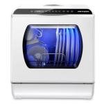 AIRMSEN Portable Countertop Dishwashers, 5 Washing Programs Mini Dishwashers with 5 L Built-in Water Tank and Double-layered Glass Door, No Hookup Needed for Home, Apartments & RVs