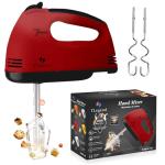 TechnoLegend Hand Mixer Electric Handheld – 7 Speed Ultra Power Electric Mixer Handheld (Red)