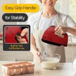 TechnoLegend Hand Mixer Electric Handheld – 7 Speed Ultra Power Electric Mixer Handheld (Red)