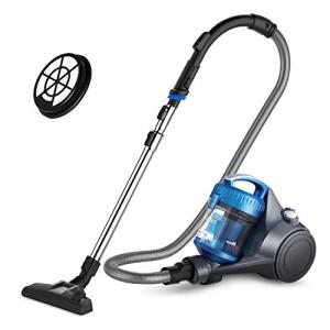 Eureka Bagless Canister Vacuum Cleaner, Lightweight Vac for Carpets and Hard Floors, w/Filter, Blue, Whirlwind NEN110B