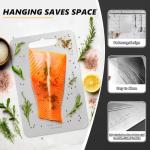 Solaverano Stainless Steel Cutting Board, Non Toxic Cutting Board Chopping Board for Meat Cheese Bread Vegetable Fruit（11.6 * 7.9in)