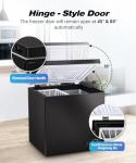 rosmena Deep Freezer 3.5 Cu.Ft, Chest Freezer with Removable Basket, Small Freezer with 6 Levels Adjustable Temperature, Quiet Mini Freezer for Home/Kitchen/Office/Garage/Bar (Black)