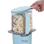 Presto 04811 PopLite My Munch Hot Air Popcorn Popper - Personal Sized, Built-In Serving Bowl, Compact Design, 8 Cups, Blue