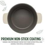 Goodful All-In-One Pot, Multilayer Nonstick, High Performance Cast Dutch Oven With Matching Lid, Roasting Rack And Turner, Made Without PFOA, Dishwasher Safe Cookware, 4.7-Quart, Linen