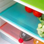 8 Pcs Refrigerator Liners, MayNest Washable Mats Covers Pads, Home Kitchen Gadgets Accessories Organization for Top Freezer Glass Shelf Wire Shelving Cupboard Cabinet Drawers (3 Blue+3 Green+2 Red)