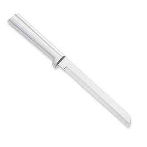 Rada Cutlery 6" Bread Knife (R136), Stainless Steel Hollow Ground Serrated Blade, Made in USA, Silver Handle
