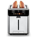 Chefman Smart Touch 2 Slice Digital Toaster, 6 Shade Settings, Touchscreen Controls, Extra-Wide Slots for Thick Breads & Bagels, +10 Seconds, Defrost, Removable Crumb Tray – Stainless Steel