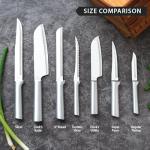 Rada Cutlery 6" Bread Knife (R136), Stainless Steel Hollow Ground Serrated Blade, Made in USA, Silver Handle