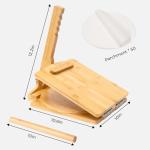 2025 Upgraded Wooden Tortilla Press 10 Inches Rotatable 10" Wood Tortilla Press Maker, with Rolling Pin & 50 Pcs Parchment Paper, for Homemade Tortillera, Roti, Chapati, Taco, Pataconera, Burritos