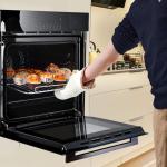Single Wall Oven 24", Built-in Electric Ovens with 5 Automatic Recipes, 3000W, 240V, 2.5 CF Convection Built-in Oven, Stainless Steel, Touch Control, Timer, Safety Lock
