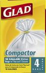 Glad 18 Gallon Kitchen Trash Bags - 4 Count