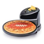 Presto 03434 Pizzaz Plus Rotating Oven - 12-Inch, Countertop Pizza Oven, Nonstick Tray, Top and Bottom Heating Elements, Easy to Clean, Green/Gold