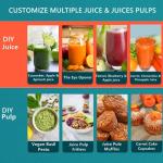 Juicer Machines, Juilist New Generation Juicer Machines Vegetable and Fruit Easy to Clean, Compact Centrifugal Juicer Extractor with 3" Wide Mouth and Anti-Drip, Dual Speeds, Recipe & Brush, 400W