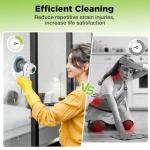 WORKPRO 8V Electric Spin Scrubber, 3-Speed Adjustable Shower Scrubber with 6 Replaceable Brush Heads, IPX6 Waterproof Electric Scrubber for Cleaning Bathroom, Kitchen Sinks, and Windows