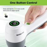 WORKPRO 8V Electric Spin Scrubber, 3-Speed Adjustable Shower Scrubber with 6 Replaceable Brush Heads, IPX6 Waterproof Electric Scrubber for Cleaning Bathroom, Kitchen Sinks, and Windows