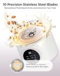 Nut Milk Maker Machine 28OZ, 6 in 1 Soy Milk Maker Blender, Stainless Steel Blenders for Oat, Almond, Plant Based Milk, Automatic Soybean Machine With Delay Start/Keep Warm/Boil Water/Self-Cleaning