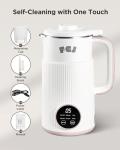 Nut Milk Maker Machine 28OZ, 6 in 1 Soy Milk Maker Blender, Stainless Steel Blenders for Oat, Almond, Plant Based Milk, Automatic Soybean Machine With Delay Start/Keep Warm/Boil Water/Self-Cleaning