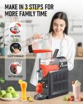 PAMBEE 88oz Slushie Machine, No Ice Needed Frozen Drink Maker for Home, Self-Cleaning, 5 Preset Menus & 5 Temp Settings Slushy Machine for Margarita, Frappés, Milkshakes and More