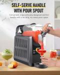 PAMBEE 88oz Slushie Machine, No Ice Needed Frozen Drink Maker for Home, Self-Cleaning, 5 Preset Menus & 5 Temp Settings Slushy Machine for Margarita, Frappés, Milkshakes and More