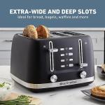West Bend Toaster 2-Slice Extra-Wide and Deep Slots with 3 Functions and 7 Shade Settings Manual Toast Lift Lever Auto Shut-Off and Removable Crumb Tray, 1500-Watts, Black