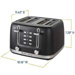 West Bend Toaster 2-Slice Extra-Wide and Deep Slots with 3 Functions and 7 Shade Settings Manual Toast Lift Lever Auto Shut-Off and Removable Crumb Tray, 1500-Watts, Black