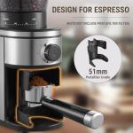 AYCHIRO Coffee Grinder, Electric Conical Burr Grinder with 30 Grind Settings for 2-12 Cups, Adjustable Burr Mill for Home Use