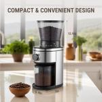 AYCHIRO Coffee Grinder, Electric Conical Burr Grinder with 30 Grind Settings for 2-12 Cups, Adjustable Burr Mill for Home Use