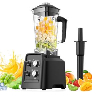 Blender for Smoothies - Countertop Blenders with 68oz Dishwasher-Safe Pitcher, Blenders for Kitchen, Ice Crushing & Frozen Fruit, BPA Free