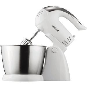 Brentwood Stand Mixer, 5-Speed + Turbo, White