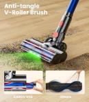 KARDV Cordless Vacuum Cleaner, 500W/40Kpa Vacuum Cleaners for Home, 60Mins Stick Vacuum with LED Display, Anti-Tangle & Wall Mount Charging, 8 in 1 Lightweight Vacuum for Hard Floors Carpet Pet Hair