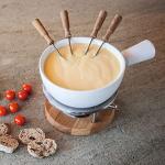 Boska Fondue Set Bianco - for 875 Grams of Melted Cheese - 1,3 L