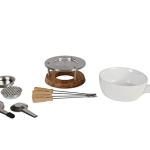 Boska Fondue Set Bianco - for 875 Grams of Melted Cheese - 1,3 L