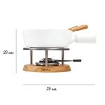 Boska Fondue Set Bianco - for 875 Grams of Melted Cheese - 1,3 L
