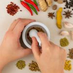 HIC Kitchen Mortar and Pestle Set, Fine Porcelain, Set of 3 Sizes, Spice Herb Grinder, Pill Crusher, Nut Butter Maker