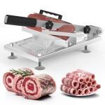 Manual Frozen Meat Slicer for Hot Pot, Upgraded Stainless Steel Meat Cutter for Beef Mutton Pork Roll, Food Slicer Machine for Shabu Shabu, BBQ, Sandwiches, KBBQ Home Cooking