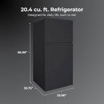 Kenmore 33 in. 20.4 cu. ft Capacity Refrigerator/Freezer with Full-Width Adjustable Glass Shelving, Humidity Control Crispers, Ice Maker, ENERGY STAR Certified, Black