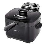 Amazon Basics 2.1-Qt (2.0L) Electric Deep Fryer with 8-Cup Oil Capacity, Timer, Adjustable Temperature, Easy Draining Basket, Viewing Window, 1500W, Black